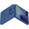 Image de Coque en silicone avec anneau selfie Bleu nuit pour Samsung Galaxy Z Flip 7