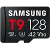 Image de Samsung SD MicroSD Card 128GB SDXC T9 (2026) Reader retail (128 Go, microSDHC, microSDXC, U3, UHS-I), Carte mémoire, Noir