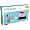 Image de Pack Smartphone Samsung Galaxy S25 5G Nano SIM 256 Go 6.2" Gris + Chromebook Samsung Galaxy Go XE340XDA-KA3FR Argent