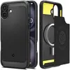 Image de Spigen Étui Rugged Armor Mag Magsafe pour iPhone 16 Plus 6,7" noir mat (Apple iPhone 16 Plus), Coque pour téléphone portable, Noir