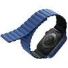 Image de Uniq pasek Revix Apple Watch Series 1/2/3/4/5/6/7/8/SE/SE2/Ultra 42/44/45/49mm. Réversible magnétique (42 mm, 44 mm, 45 mm, 49 mm, Silicone), Sangles de montre, Bleu, Noir