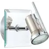 Image de EGLO, Applique + plafonnier, 31265 TAMARA 1 Spot LED 3W 110x110mm nickel mat chrome IP44