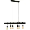 Image de EGLO, Suspension, Townshend 6 Hanging Lamp - E27 - 100,5 cm - Schwarz (E27)