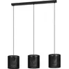 Image de EGLO, Suspension, 43796 MANBY E27 Suspension triple 900x200mm Noir (E27)