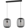 Image de EGLO, Suspension, PENDANT LIGHT RINROE 2XE27 43966 BLACK (E27)