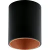 Image de EGLO, Applique + plafonnier, Plafonnier POLASSO noir, cuivre (340 lm)
