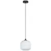 Image de EGLO, Suspension, Suspension MANTUNALLE 1x E27, noir/blanc (E27)