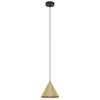 Image de EGLO, Suspension, Suspension acier 1 flamme Hx 1100x220 mm Narices noir/or/laiton (E27)