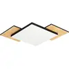 Image de EGLO, Plafonnier, Plafonnier LED acier/bois/plastique 10,8W 1300 lm 3000 K blanc chaud hxlxl 60x285x285 mm Tamuria s (1300 lm)