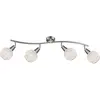 Image de Globo, Applique + plafonnier, Projecteur LED nickel mat 4xE14 LED (320 lm, E14)