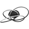 Image de Globo, Applique + plafonnier, Plafonnier Panda noir mat 1xLED (1370 lm)