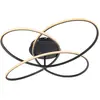 Image de Globo, Applique + plafonnier, Plafonnier Panda noir mat 1xLED (3330 lm)