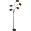 Image de Globo, Lampadaire, Lampadaire métal noir mat, 5xE14, 15229S4 (E14)
