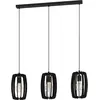 Image de EGLO, Suspension, Pendelleuchte Bajazzara 3xE27 schwarz (E27)