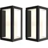 Image de Philips, Éclairage d'extérieur, Hue Impress muurlamp White and Color zwart smal duo pack