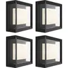 Image de Philips, Éclairage d'extérieur, Hue Econic muurlamp White and Color Zwart modern 4-pack