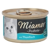 Image de 12x85g thon Miamor nourriture humide pour chat + 50g Friandise Miamor Kissies canard en cadeau !