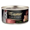 Image de Miamor Filets Fins Naturels 6 x 80 g pour chat - thon, saumon