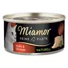 Image de 6x80g Miamor Filets fins nature poulet & crevettes nourriture pour chat humide