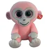 Image de Porte-clés en peluche Ty Mini Boos Clip Grapes Le singe Rose