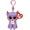 Image de Porte-clés en peluche Ty Beanie Boo's Clip Cassidy le Chat