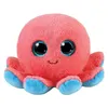 Image de Peluche Ty Beaniee Boo's Sheldon la pieuvre 15 cm Rose