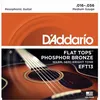Image de D'addario EFT13 Flat top Medium 16-56 - Jeu de cordes guitare resophonic