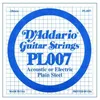 Image de D'Addario D'addario Pl007 - Corde Au Détail 007 Guitare Électrique - Acier Plein