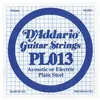 Image de Corde au détail D'addario pour guitare électrique - Acier plein 013