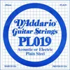 Image de D'addario PL019 - Corde au détail 019 guitare électrique - Acier plein