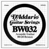 Image de Corde D'Addario 032 - guitare acoustique BW032