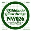 Image de Corde D'addario tirant 26 guitare électrique - Filet rond NW026