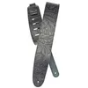 Image de D'Addario 25LE00 - Sangle de guitare en cuir estampé, coloris noir
