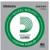 Image de D'addario Nw040 1.016mm - Corde Au DÃ©tail Filet Nickel Guitare Ãlectrique