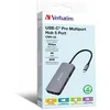 Image de Verbatim CMH 05 - Concentrateur (hub) - 1 x HDMI + 1 x USB-C (alimentation électrique) + 2 x USB-A 3.2 Gen 1 + 1 x Ethernet 1 GigabitEthernet - de bureau