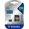 Image de Verbatim Verbatim PRO U3 - Carte mémoire flash (adaptateur microSDXC vers SD inclus(e)) - 256 Go - A2 / UHS-I U3 / Class10 - microSDXC UHS-I