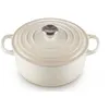 Image de Le Creuset Signature - Casserole avec couverture - 24 cm - 4.2 L - rond - meringue