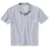 Image de Polo manches courtes maille piquée poche poitrine gris chiné S Carhartt S1K570HGYS