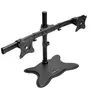 Image de Eaton Tripp Lite Series Dual-Monitor TV Desktop Display Mount Stand Full Motion 13"- 27" Flat Screen Displays - Pied - pleine action - pour 2 écrans LCD - acier - noir - Taille d'écran : 13"-27" - ordinateur de bureau