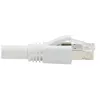 Image de Eaton Tripp Lite Series Cat8 25G/40G Certified Snagless Shielded S/FTP Ethernet Cable (RJ45 M/M), PoE, White, 6 ft. (1.83 m) - Cordon de raccordement - RJ-45 (M) pour RJ-45 (M) - 1.829 m - S/FTP - CAT 8 - sans crochet, solide - blanc