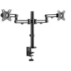 Image de Eaton Tripp Lite Series Flex arm dual desk mount for 13 - 27" screens up to 17.6 lbs per screen - Kit de montage - pleine action - pour 2 écrans LCD - acier - noir - Taille d'écran : 13"-27" - ordinateur de bureau