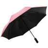 Image de Protection Uv Coupe-Vent Inverted Parapluie Inversé Parapluie Pliant Mise à Niveau YS029