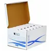 Image de Fellowes Fellowes 4460504 Bundle Basic 1 Conteneur Maxi Et 6 Boites D'archives Dos De 8 Cm Banker Box Blanc/Bleu