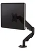 Image de Fellowes - Kit de montage - bras réglable - pour moniteur - acier - noir, RAL 9017 - Taille d'écran : 10"-39" - pinces montables, oeillet, montrable sur bureau