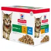 Image de Hill's Science Plan Kitten thon pour chaton - En complément : 12 x 85 g sachets Hill's Science Plan Kitten viande et poisson