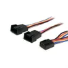 Image de StarTech.com 12in 4 Pin Fan Power Splitter Cable - F/M - répartiteur d'alimentation de ventilateur - 31 cm