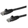 Image de StarTech.com Câble réseau Cat6 Gigabit UTP sans crochet - Cordon Ethernet RJ45 anti-accroc - M/M - cordon de raccordement - 1 m - noir