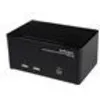 Image de StarTech.com StarTech.com Switch commutateur KVM triple affichage DVI à 2 ports avec audio et hub USB 2.0 - Commutateur écran-clavier-souris/audio/USB - 2 x KVM / audio / USB - 1 utilisateur local - de bureau...
