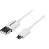 Image de StarTech.com C?ble USB 2.0 A vers Micro B de 50 cm - Cordon de charge / synchronisation Micro USB - M/M - Blanc - câble USB - 0.5 m