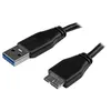 Image de StarTech.com Câble Micro USB 3.0 slim - USB-A vers Micro-B à angle droit de 50 cm - M/M - câble USB - 50 cm